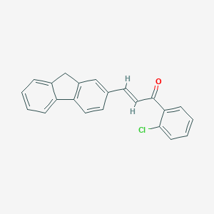 molecular formula C22H15ClO B215028 1-(2-chlorophenyl)-3-(9H-fluoren-2-yl)-2-propen-1-one 