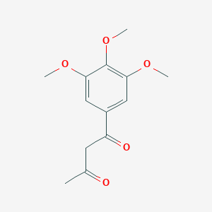 molecular formula C13H16O5 B021503 1-(3,4,5-Trimethoxyphenyl)butane-1,3-dione CAS No. 100613-36-3