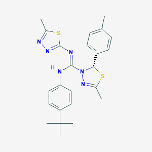 molecular formula C24H28N6S2 B215034 N-(4-tert-butylphenyl)-5-methyl-2-(4-methylphenyl)-N'-(5-methyl-1,3,4-thiadiazol-2-yl)-1,3,4-thiadiazole-3(2H)-carboximidamide 