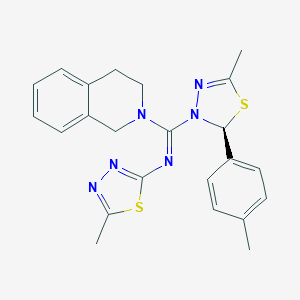 N-[3,4-dihydro-2(1H)-isoquinolinyl(5-methyl-2-(4-methylphenyl)-1,3,4-thiadiazol-3(2H)-yl)methylene]-N-(5-methyl-1,3,4-thiadiazol-2-yl)amine