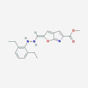methyl (2Z)-2-[[2-(2,6-diethylphenyl)hydrazinyl]methylidene]furo[2,3-b]pyrrole-5-carboxylate
