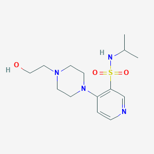 molecular formula C14H24N4O3S B215064 4-[4-(2-hydroxyethyl)-1-piperazinyl]-N-isopropyl-3-pyridinesulfonamide 