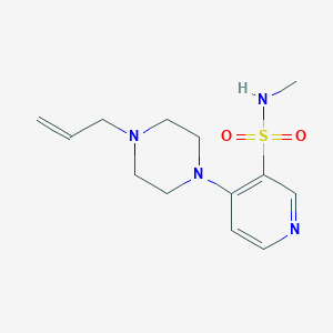 molecular formula C13H20N4O2S B215066 4-(4-allyl-1-piperazinyl)-N-methyl-3-pyridinesulfonamide 