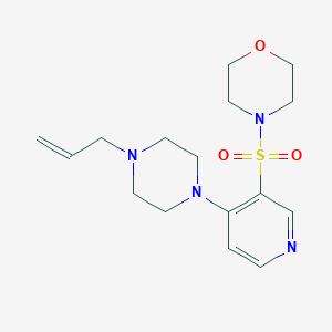 molecular formula C16H24N4O3S B215068 4-{[4-(4-Allyl-1-piperazinyl)-3-pyridinyl]sulfonyl}morpholine 