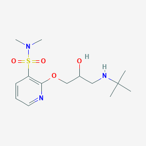molecular formula C14H25N3O4S B215069 2-[3-(tert-butylamino)-2-hydroxypropoxy]-N,N-dimethyl-3-pyridinesulfonamide 