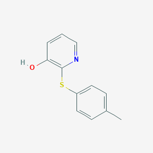 molecular formula C12H11NOS B215070 2-[(4-Methylphenyl)sulfanyl]-3-pyridinol 