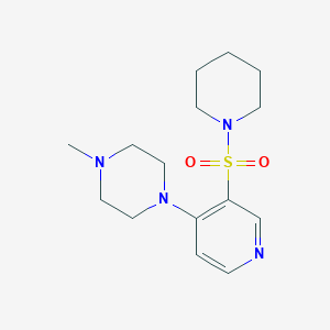1-Methyl-4-[3-(1-piperidinylsulfonyl)-4-pyridinyl]piperazine