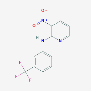 molecular formula C12H8F3N3O2 B215078 3-Nitro-2-[3-(trifluoromethyl)anilino]pyridine CAS No. 56397-17-2