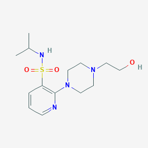 molecular formula C14H24N4O3S B215080 2-[4-(2-hydroxyethyl)-1-piperazinyl]-N-isopropyl-3-pyridinesulfonamide 