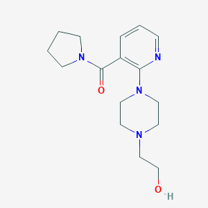 molecular formula C16H24N4O2 B215081 2-{4-[3-(1-Pyrrolidinylcarbonyl)-2-pyridinyl]-1-piperazinyl}ethanol 