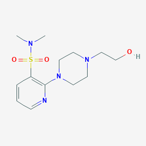 molecular formula C13H22N4O3S B215086 2-[4-(2-hydroxyethyl)-1-piperazinyl]-N,N-dimethyl-3-pyridinesulfonamide 