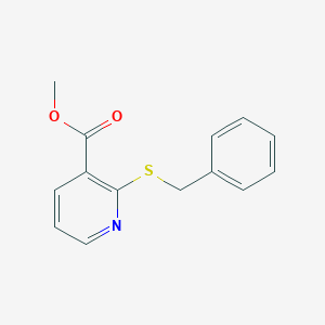 molecular formula C14H13NO2S B215088 Methyl 2-(benzylthio)nicotinate 