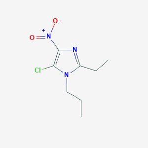 molecular formula C8H12ClN3O2 B215094 5-chloro-2-ethyl-4-nitro-1-propyl-1H-imidazole 