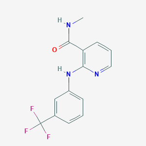 molecular formula C14H12F3N3O B215095 N-methyl-2-[3-(trifluoromethyl)anilino]nicotinamide 