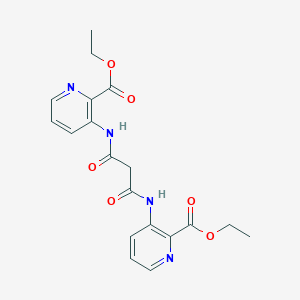molecular formula C19H20N4O6 B215097 Ethyl 3-[(3-{[2-(ethoxycarbonyl)-3-pyridinyl]amino}-3-oxopropanoyl)amino]-2-pyridinecarboxylate 