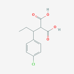 molecular formula C12H13ClO4 B215098 2-[1-(4-Chlorophenyl)propyl]malonic acid 