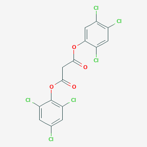 molecular formula C15H6Cl6O4 B215102 1-(2,4,5-Trichlorophenyl) 3-(2,4,6-trichlorophenyl) malonate 
