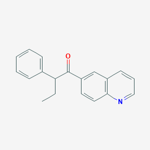 molecular formula C19H17NO B215103 2-Phenyl-1-(6-quinolinyl)-1-butanone 