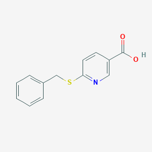 molecular formula C13H11NO2S B215105 6-(Benzylsulfanyl)nicotinic acid 