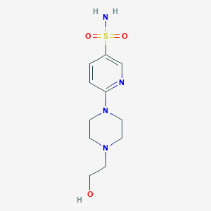 molecular formula C11H18N4O3S B215111 6-[4-(2-Hydroxyethyl)-1-piperazinyl]-3-pyridinesulfonamide 