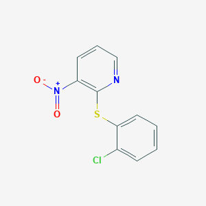 molecular formula C11H7ClN2O2S B215115 2-[(2-Chlorophenyl)sulfanyl]-3-nitropyridine 