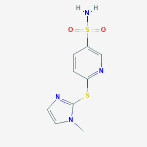 molecular formula C9H10N4O2S2 B215118 6-[(1-methyl-1H-imidazol-2-yl)sulfanyl]-3-pyridinesulfonamide 