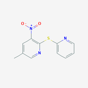 3-Nitro-5-methyl-2-(2-pyridinylsulfanyl)pyridine