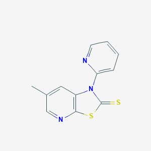 molecular formula C12H9N3S2 B215120 6-methyl-1-(2-pyridinyl)[1,3]thiazolo[5,4-b]pyridine-2(1H)-thione 