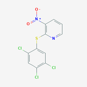 3-Nitro-2-[(2,4,5-trichlorophenyl)sulfanyl]pyridine