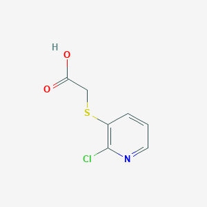 molecular formula C7H6ClNO2S B215128 [(2-Chloro-3-pyridinyl)sulfanyl]acetic acid 