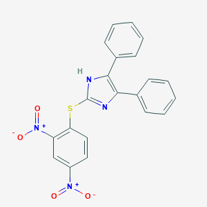 molecular formula C21H14N4O4S B215132 2-({2,4-bisnitrophenyl}sulfanyl)-4,5-diphenyl-1H-imidazole 