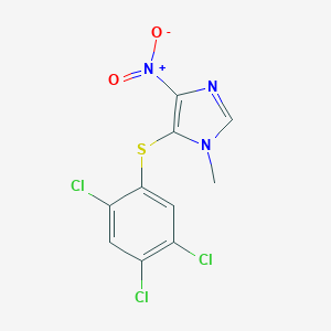 molecular formula C10H6Cl3N3O2S B215134 4-nitro-1-methyl-5-[(2,4,5-trichlorophenyl)sulfanyl]-1H-imidazole 