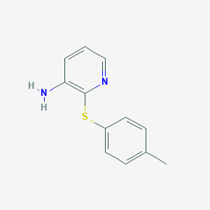 molecular formula C12H12N2S B215139 2-(4-Methylphenyl)sulfanylpyridin-3-amine 