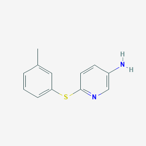 molecular formula C12H12N2S B215141 6-[(3-Methylphenyl)sulfanyl]-3-pyridinylamine 