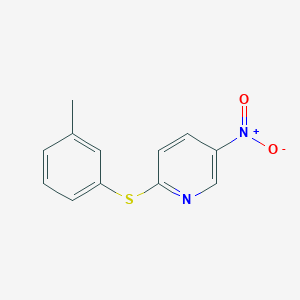 5-Nitro-2-[(3-methylphenyl)sulfanyl]pyridine