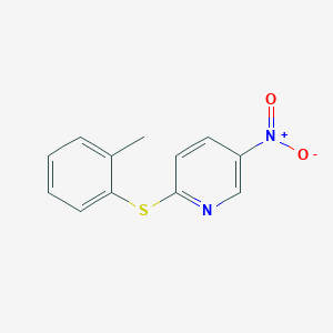 molecular formula C12H10N2O2S B215145 5-Nitro-2-[(2-methylphenyl)sulfanyl]pyridine 