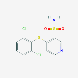 molecular formula C11H8Cl2N2O2S2 B215148 4-(2,6-Dichlorophenyl)sulfanylpyridine-3-sulfonamide CAS No. 64063-25-8