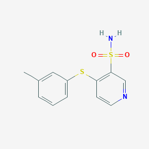 molecular formula C12H12N2O2S2 B215151 4-[(3-Methylphenyl)sulfanyl]-3-pyridinesulfonamide 