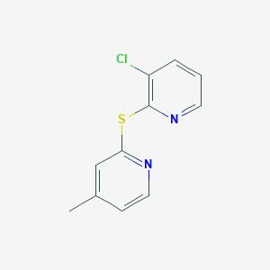 molecular formula C11H9ClN2S B215154 3-Chloro-2-[(4-methylpyridin-2-yl)sulfanyl]pyridine 