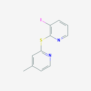 molecular formula C11H9IN2S B215157 3-Iodo-2-[(4-methylpyridin-2-yl)sulfanyl]pyridine 