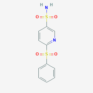 molecular formula C11H10N2O4S2 B215159 6-(Phenylsulfonyl)pyridine-3-sulfonamide 