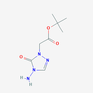 molecular formula C8H14N4O3 B215162 tert-butyl (4-amino-5-oxo-4,5-dihydro-1H-1,2,4-triazol-1-yl)acetate 