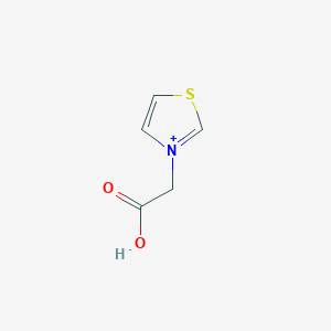 molecular formula C5H6NO2S+ B215163 3-(Carboxymethyl)-1,3-thiazol-3-ium 