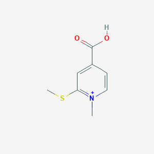 molecular formula C8H10NO2S+ B215171 4-Carboxy-1-methyl-2-(methylsulfanyl)pyridinium 