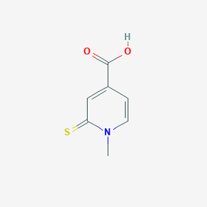 molecular formula C7H7NO2S B215172 1-Methyl-2-sulfanylpyridinium-4-carboxylate 