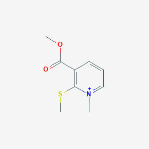 3-(Methoxycarbonyl)-1-methyl-2-(methylsulfanyl)pyridinium