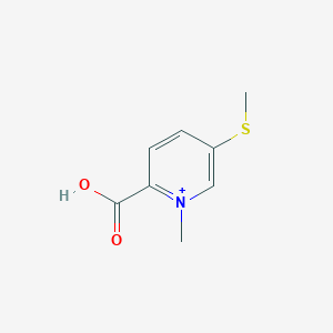 2-Carboxy-1-methyl-5-(methylsulfanyl)pyridinium