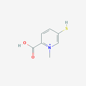 molecular formula C7H8NO2S+ B215175 2-Carboxy-1-methyl-5-sulfanylpyridinium 