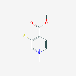 molecular formula C8H9NO2S B215178 4-(Methoxycarbonyl)-1-methyl-3-pyridiniumylsulfide 