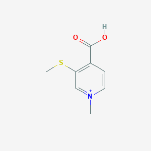 4-Carboxy-1-methyl-3-(methylsulfanyl)pyridinium